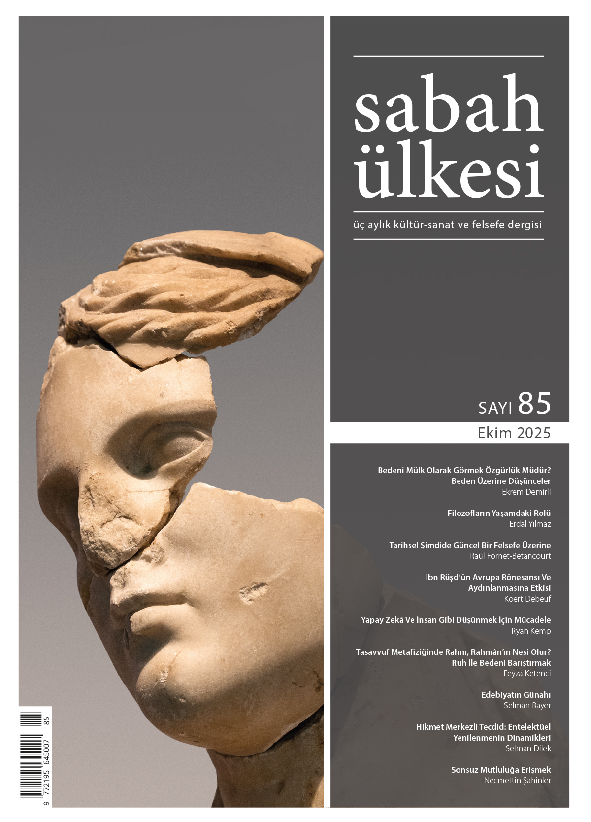 Sayı 85 — Şehir ve Hatıra